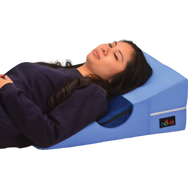 Bed Wedge for Side Sleepers with Half Roll Pillow