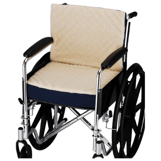 Corrugated foam seat and back cushions with fleece cover